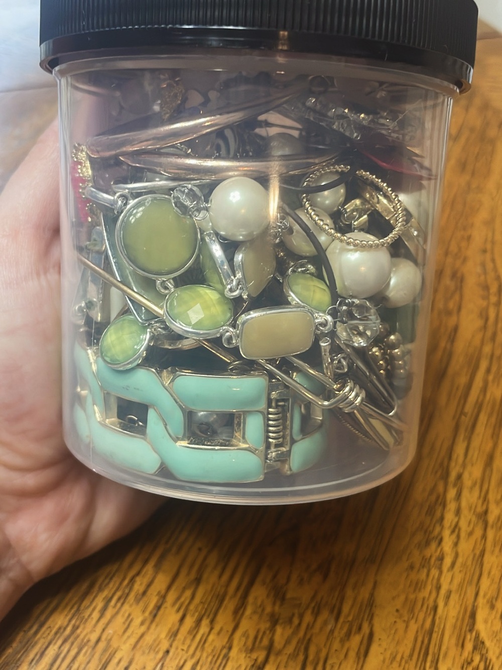 Vintage-new mystery jewelry jar